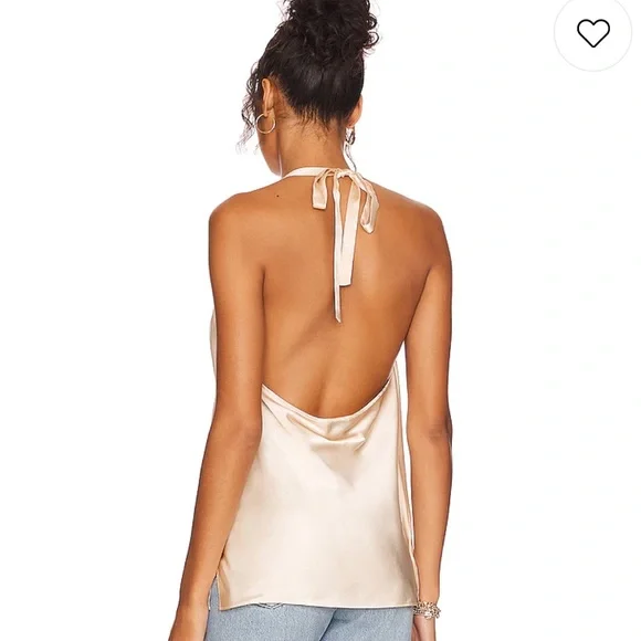 NWT Cami NYC 100% silk halter top in “shell” -XS corset bustier - Picture 5 of 6